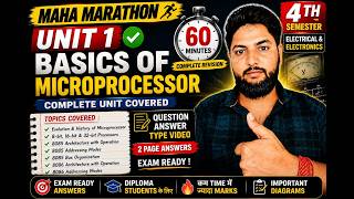 L01 | Microprocessor Unit 1 Maha Marathon 🔥 | 8085 & 8086 Complete in 60 Minutes | Diploma Exam 2026 Profile