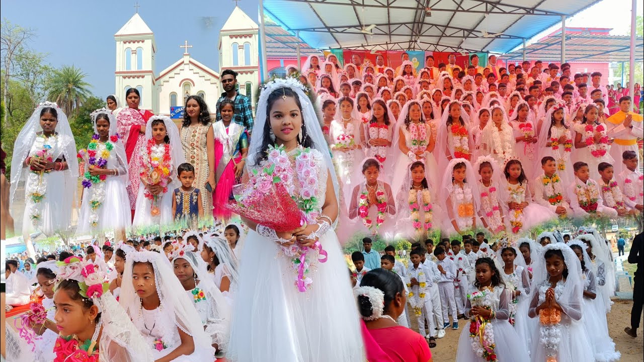 First Holy communion Gaibira parish//पहिला परम प्रसाद गैबिरा पेरिस 