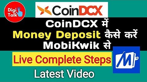 How to Deposit Money in CoinDCX | CoinDCX MobiKwik Deposit