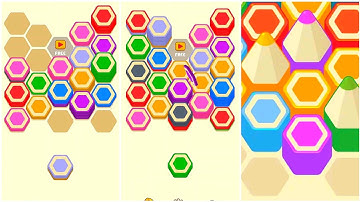 Hexa Pencil Sort Gameplay 5, Android Games ios Walkthrough Simulator Think Brain Puzzle