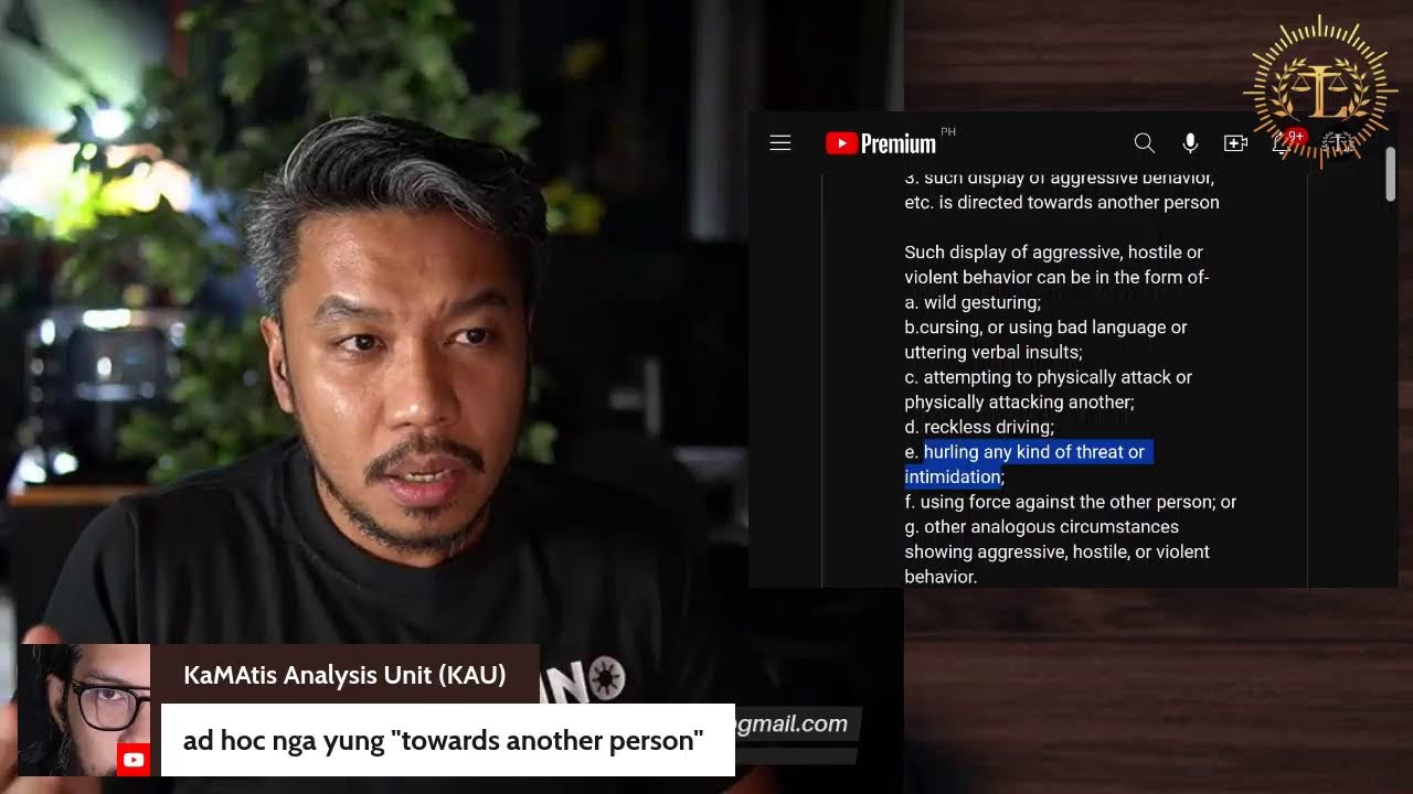 ROAD RAGE LAW NG AMPALAYA GANG BANAT BY, FISCAL EJ TO THE RESCUE