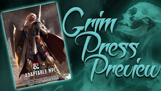 Grim Press Preview - Adaptable NPCs (Fantasy Grounds)