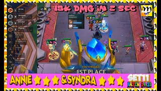 ANNIE AND SYNDRA ⭐⭐⭐ (15K DMG IN 2 SEC) #set11 #patch14.13 #ANNIE #SYNDRA #HWEI