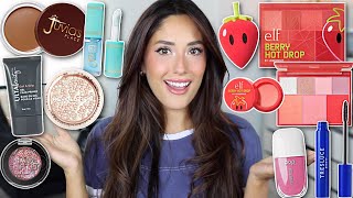 TESTING NEW DRUGSTORE MAKEUP 2023 | elf, juvias place, la girl & more!