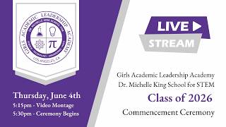 Girls Academic Leadership Academy School for STEM Class of 2026