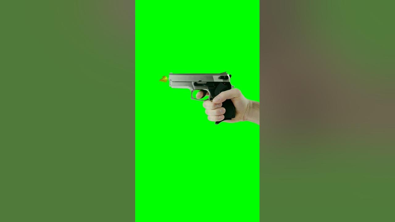 Gun Fire green screen VFX #vfx #greenscreen #shorts