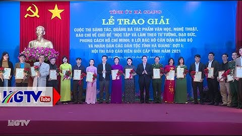 Trao giải cuộc thi sáng tác, quảng bá tác phẩm văn học, nghệ thuật, báo chí