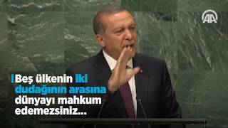 Cumhurbaşkanı Erdoğan, BM Genel Kurulu'nda konuştu: Dünya 5'ten büyüktür