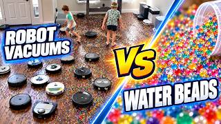 20 Robot Vacuums vs 25,000 Water Beads!