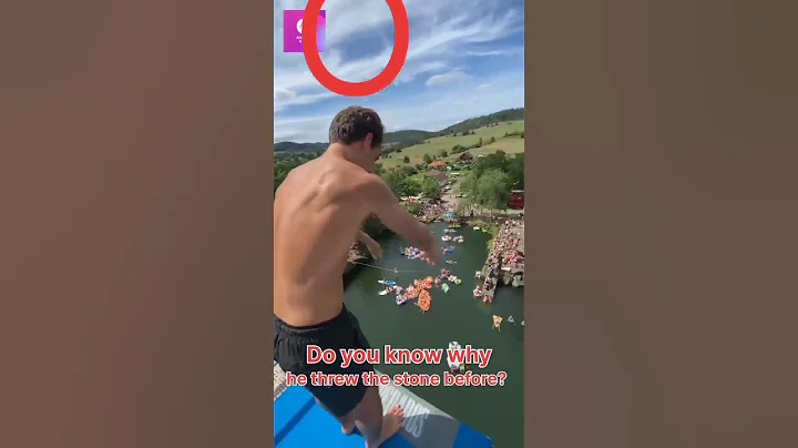 He threw a stone before 🤔 #cliffjumping #basejump  #shorts - DayDayNews