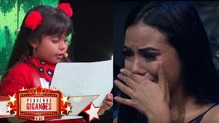 madre de nayleah rompe en llanto pequeños gigantes 2018