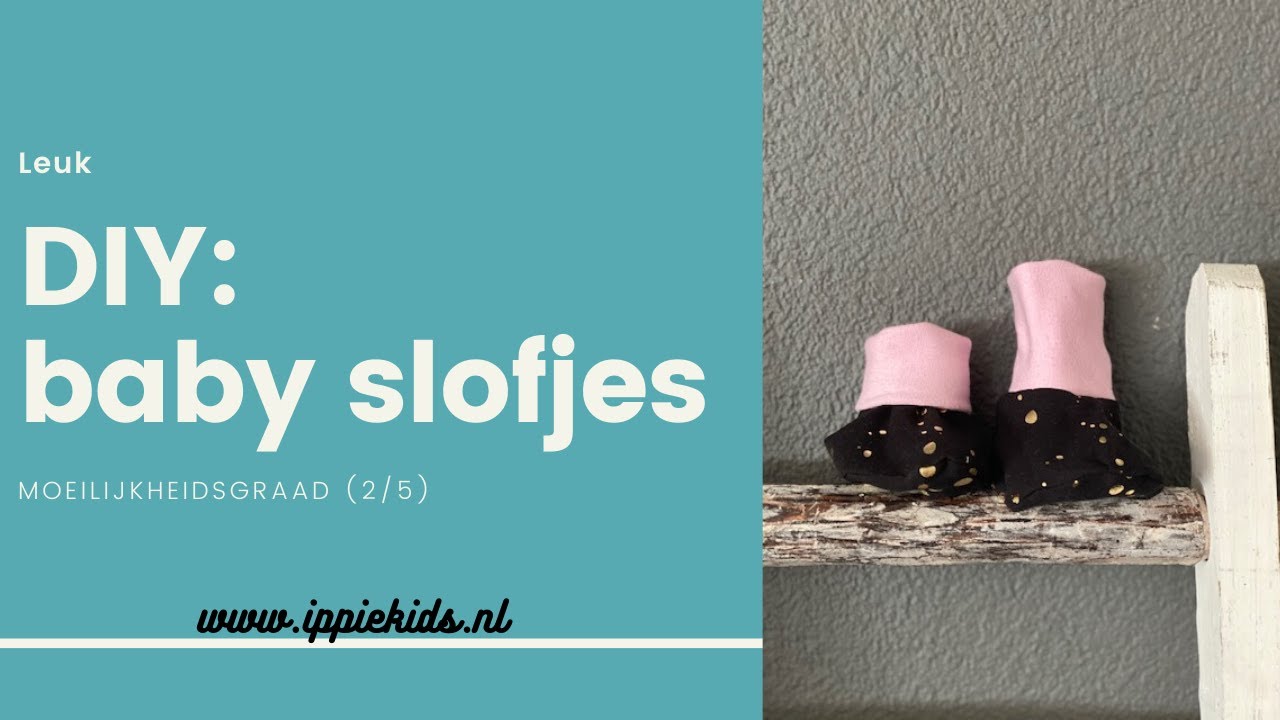 knal Eerlijk Toegangsprijs DIY: Baby slofjes naaien (moeilijkheidsgraad 2/5) gratis naaipatroon -  YouTube