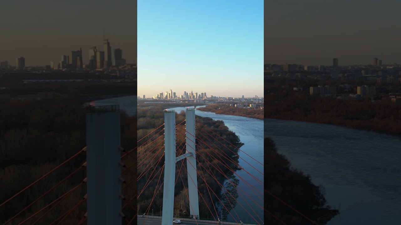 Warsaw's Siekierkowski Bridge in Autumn Part 2 
