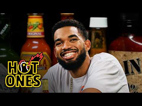 Karl-Anthony Towns Goes One on One Against Spicy Wings | Hot Ones