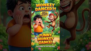 Bilal & Motu Patlu Style Monkey Dance! 🐒😂 #shorts #monkeydance