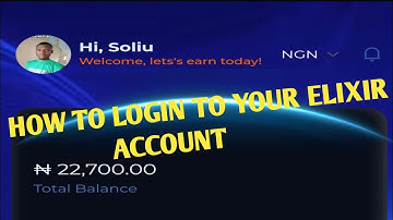 HOW TO LOGIN TO YOUR ELIXIR ACCOUNT|| HOW TO EARN ON ELIXIR|| HOW TO WITHDRAW (@Officialethereal01 )