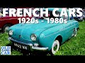 Classic French cars | Inc. Citroen 2CV, DS, Renault 8 Gordini, Dauphine, Alpine A110, Bugatti T35B +