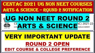 CENTAC 2021 ROUND 2 ARTS & SCIENCE EDIT COURSE PREFERENCE OPEN | CENTAC 2021 ROUND2 WILLINGNESS OPEN Wealth