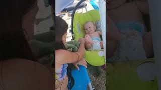 Luka And Her Sister At The Beach  shorts beach cute cutebaby