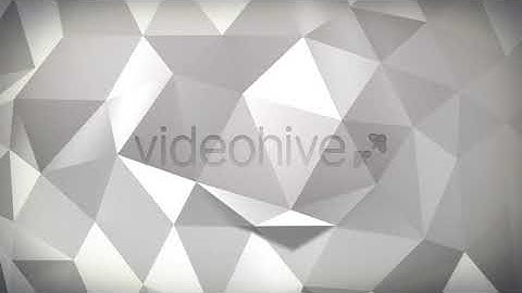 White Polygon Triangles - motion graphics video