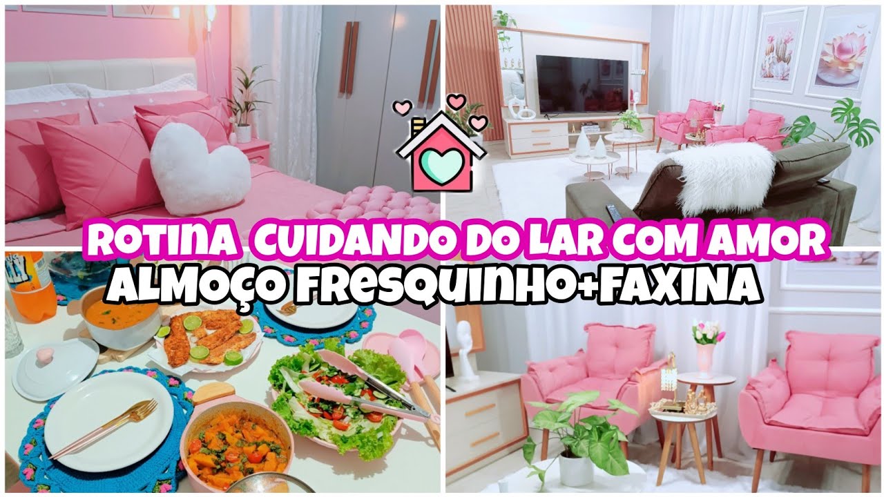 ROTINA DONA DE CASA 🏡 ALMOÇO COMPLETO LIMPEZA FAXINA / ORGANIZAÇÃO 