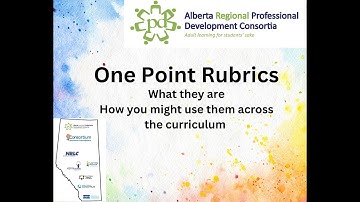 One or Single Point Rubric   HD 720p