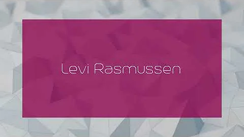 Levi Rasmussen Photo 4