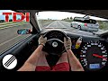 VW Golf IV 1.9 TDI 150HP TOP SPEED DRIVE ON GERMAN AUTOBAHN 🏎