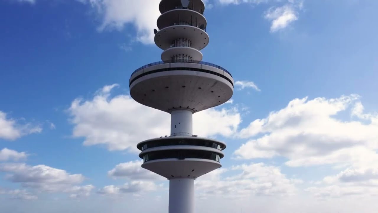 der Heinrich Hertz Turm auch Fernsehturm genannt in Hamburg
