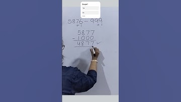 Magic Math Trick: Subtract 999 Mentally in 2 Seconds! #amazing #mathstricks #shorts