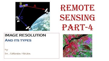 Remote sensing part- 4 || IMAGE RESOLUTION And its types