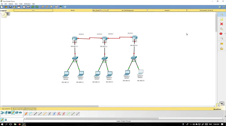 Connecting 3 routers in Cisco Packet Tracer(see and learn )