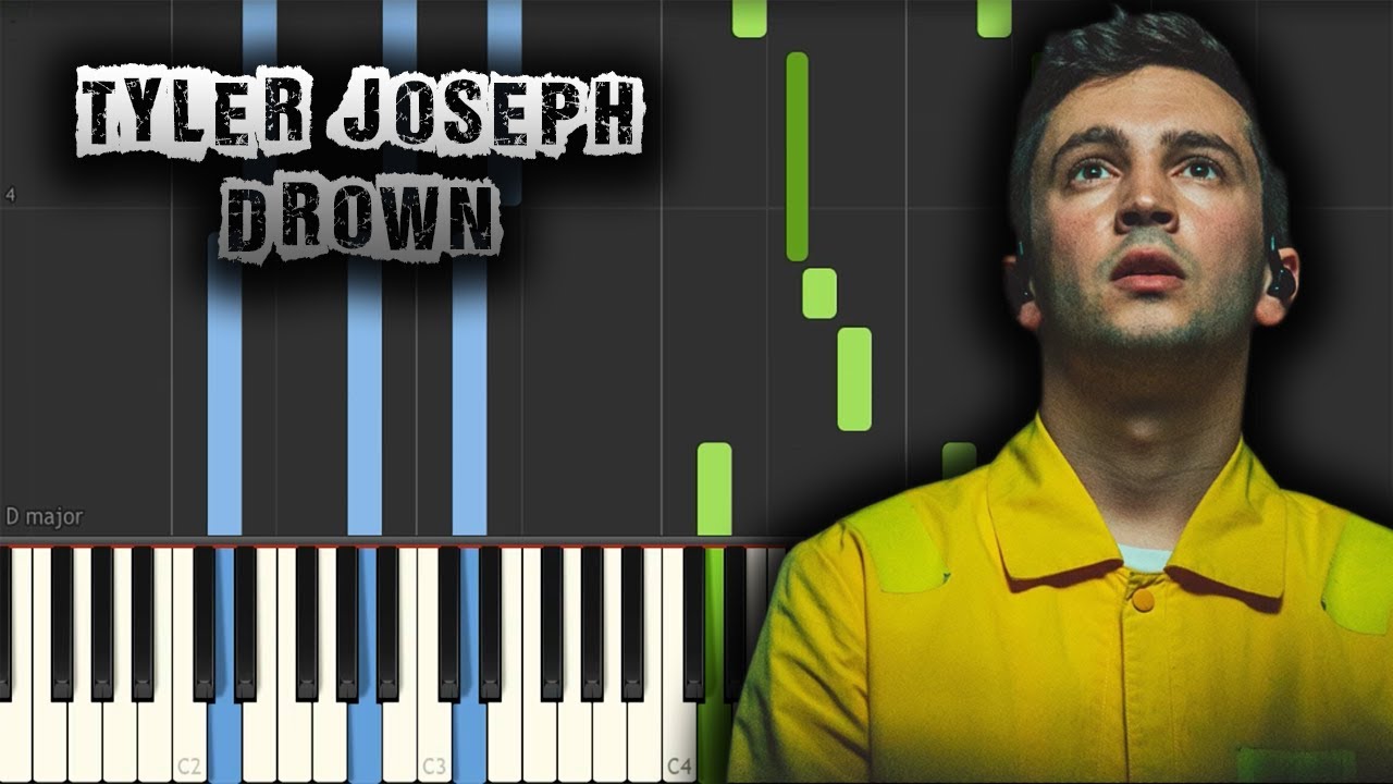 Tyler Joseph - Drown - [Piano Tutorial] (Synthesia) (Download MIDI + PDF Scores)