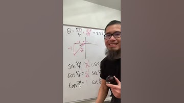 All trig functions at 5pi/4 #shorts