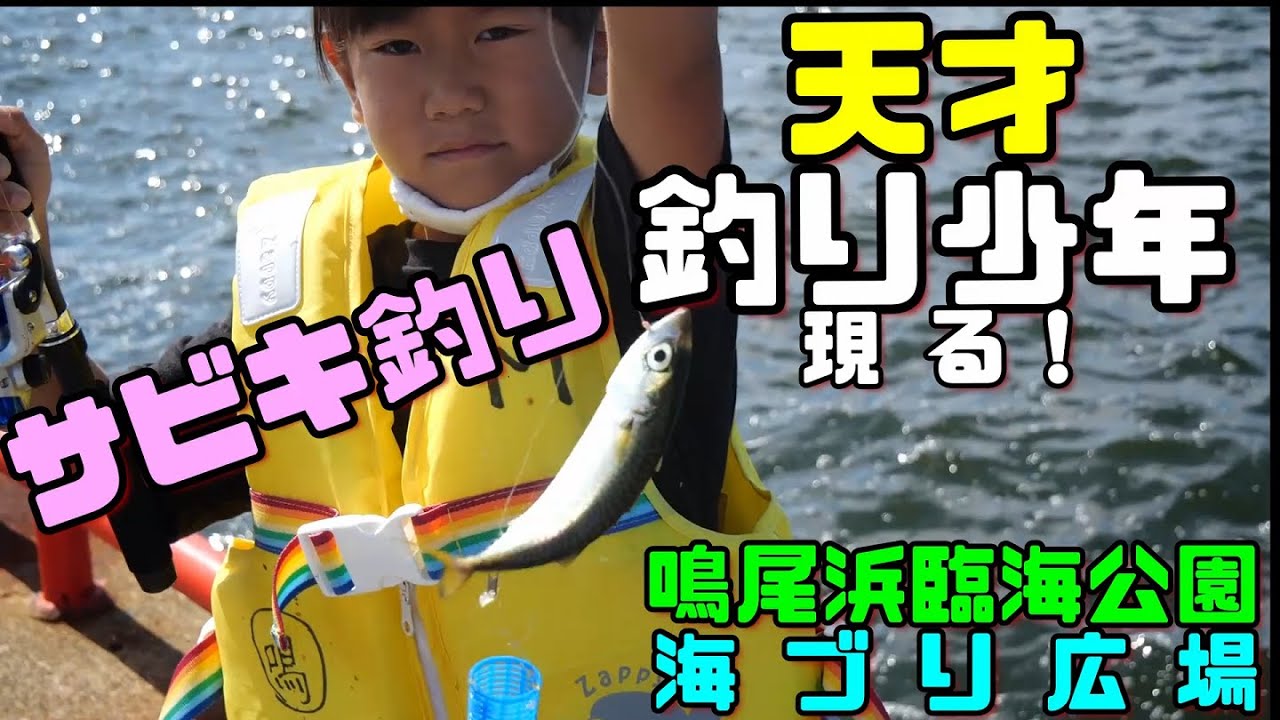 天才釣り少年現る 鳴尾浜臨海公園 海づり広場でサビキ釣りで大漁 Youtube