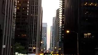 Chicagohenge: Sunset in the City Ahtumnal Equinox