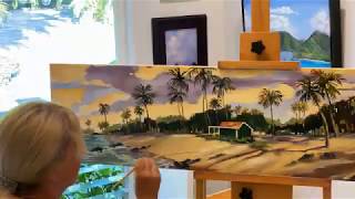Maui Hawaii Oil Painting Creation