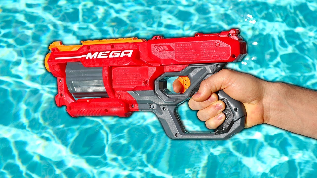 Nerf Gun Vs Giant Pool Youtube