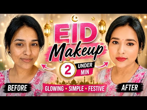My 2 min eid makeup 