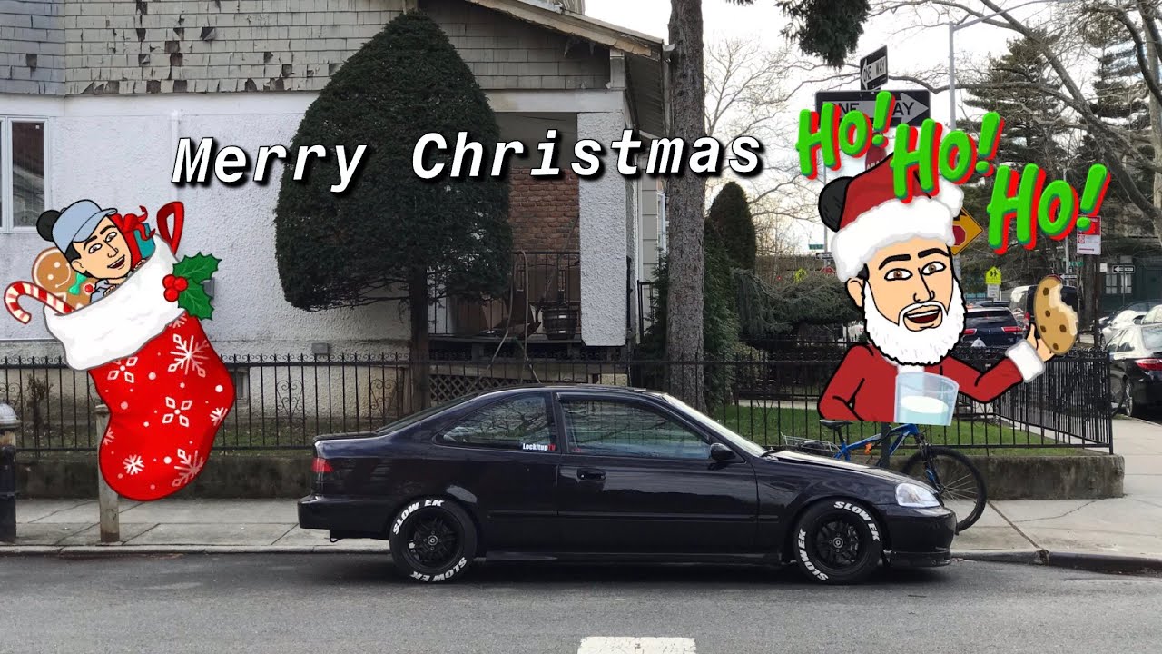 NYC CHRISTMAS EVE POV IN TURBO CIVIC !