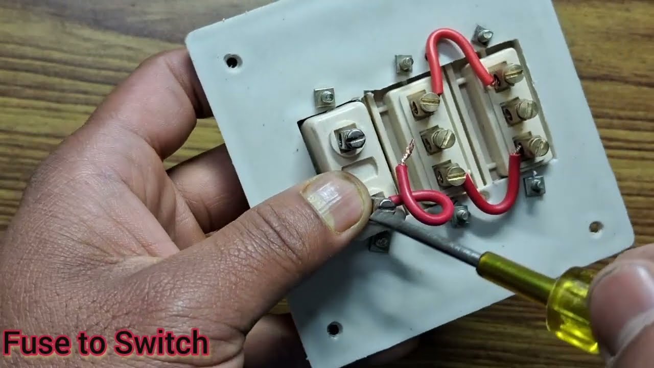Two way switch wiring connection with Fuse. YouTube