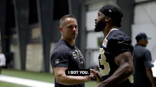 Strength coach Ted Rath MIC'D UP at Saints Training Camp