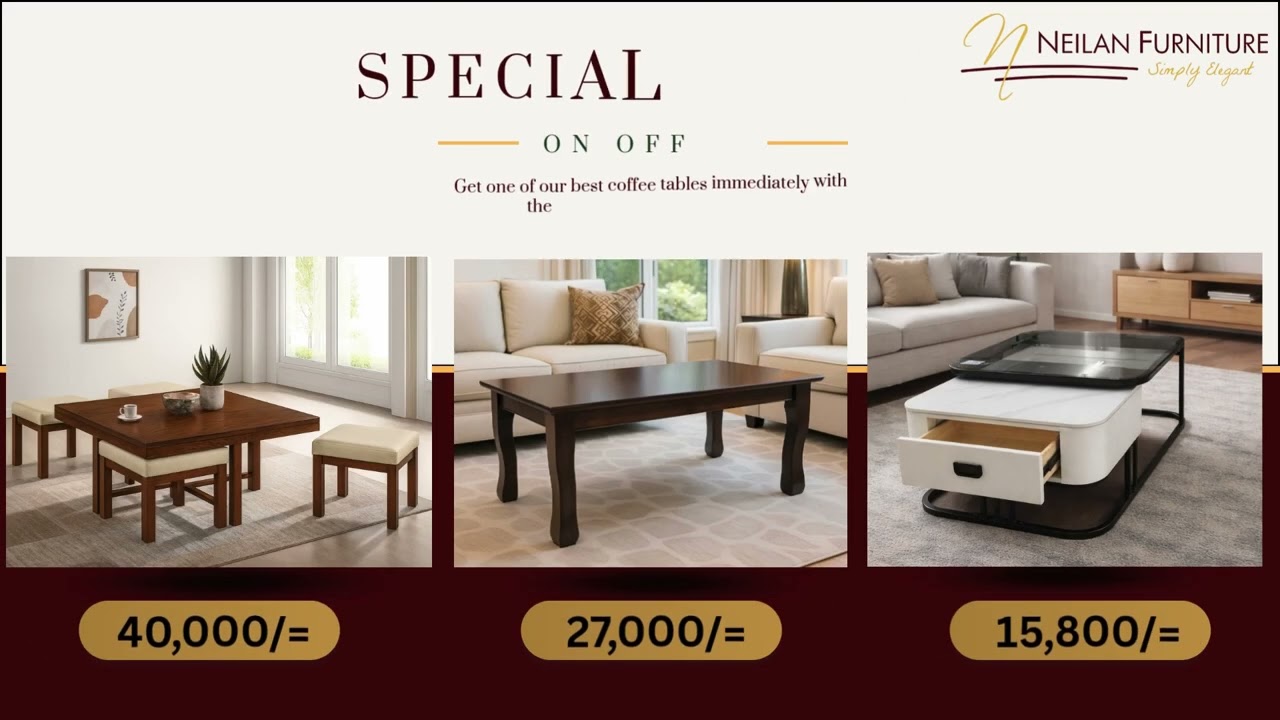 Stylish Coffee Tables to Elevate Your Living Space. Buy Best Furniture in Nairobi,Kisii, and Kisumu