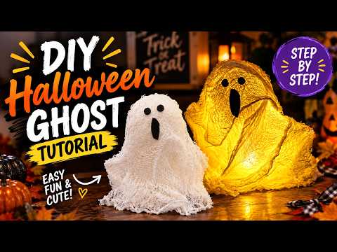 How to Make a Light-Up Ghost | DIY Halloween Table Decor