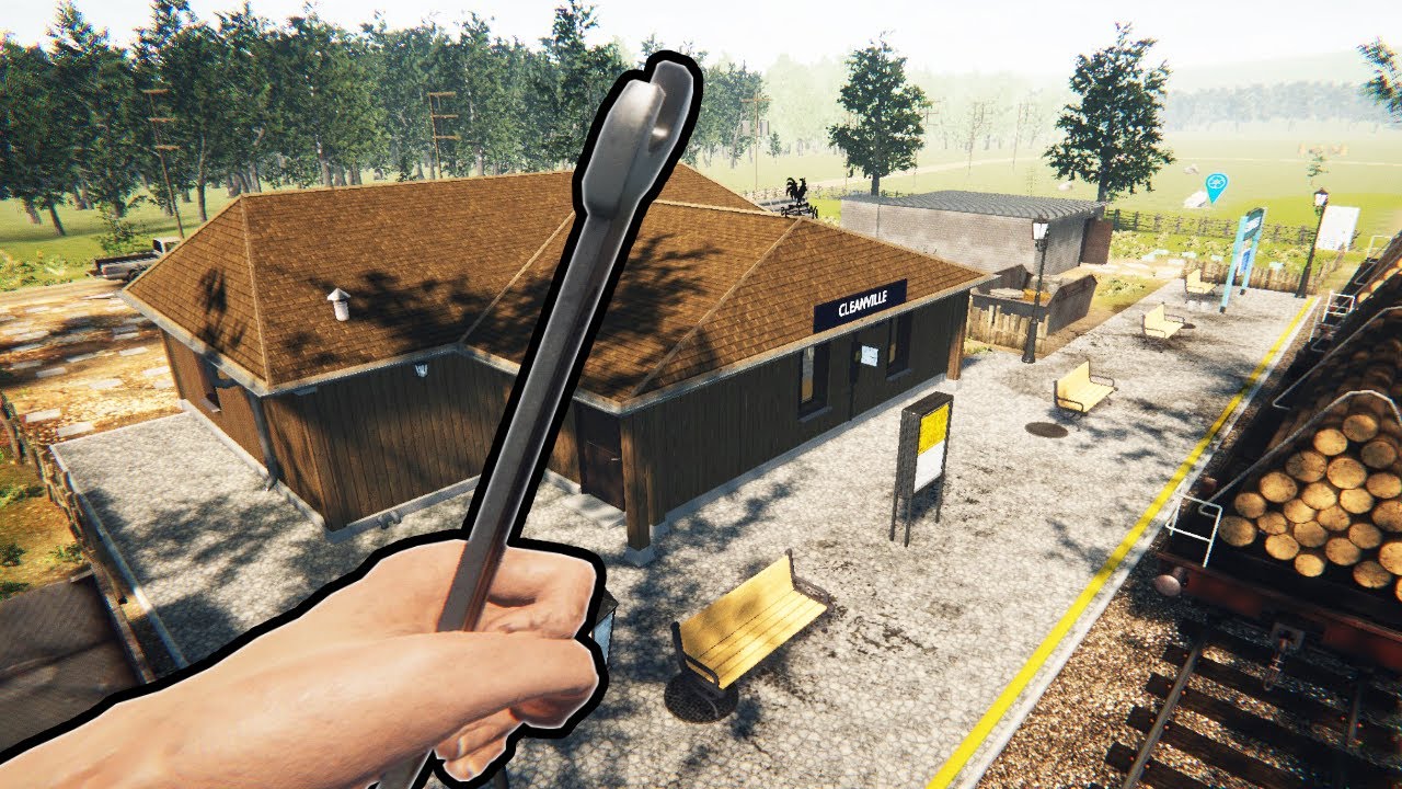 I Repaired and Built an Entire Train Station (Train Station Renovation Gameplay)