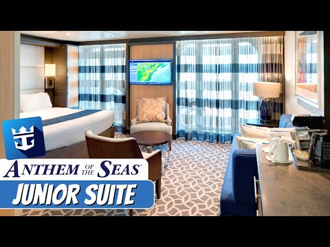 فيديو: Anthem of the Seas Cruise Ship Cabins and Suites.Anthem of the Seas Cruise Ship Cabins and Suites