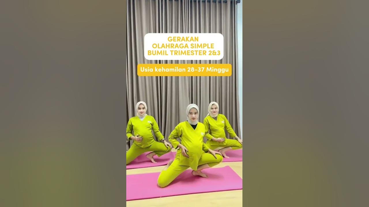 Gerakan Olahraga Simple Ibu Hamil Trimester 2 dan 3 #skincarebumil #ibuhamil #ibuhamil skincare