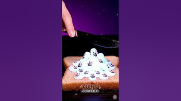 Spreading 🎃Halloween🍬 on Toast 🍞20 #asmr #satisfying #relaxing #shorts #reels #reel #oddlysatisfying