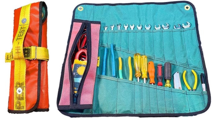 Leather tool roll bag making. Leather craft PDF pattern 