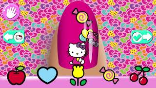 Jogos de meninas infantil/Designer de Unha da Hello Kitty🎯Game play Kids for girl's screenshot 3